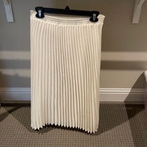 White pleated midi skirt. A new day from Target.